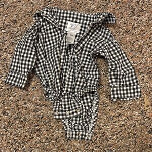 Carter's Black and White Checkered Baby Shirt
